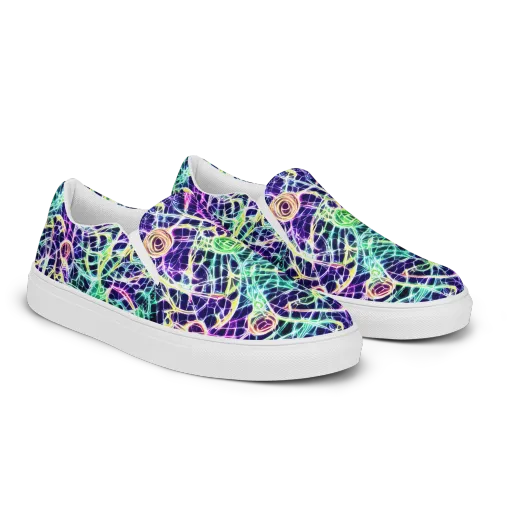 Ultraviolet Network on a Women's Slip-On Canvas Shoes
