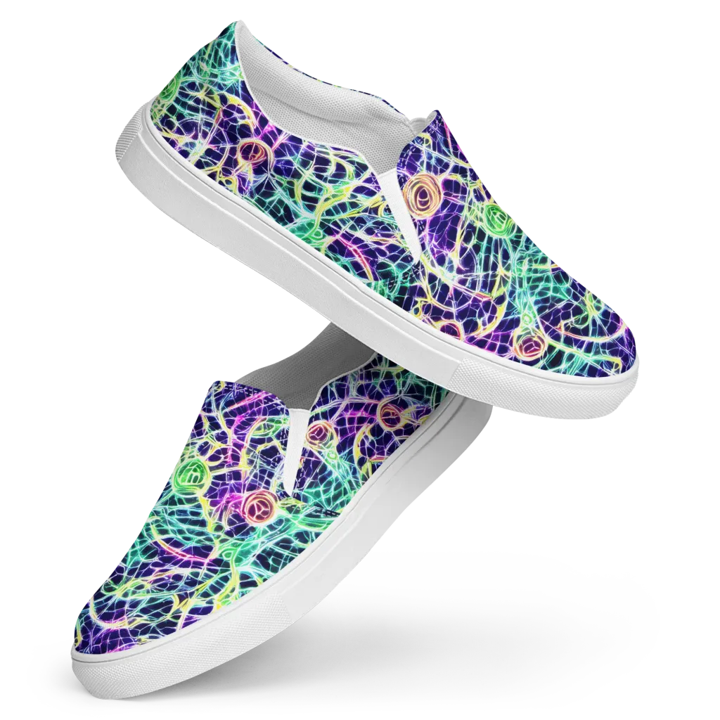 Ultraviolet Network on Women's Slip-On Canvas Shoes — Front
