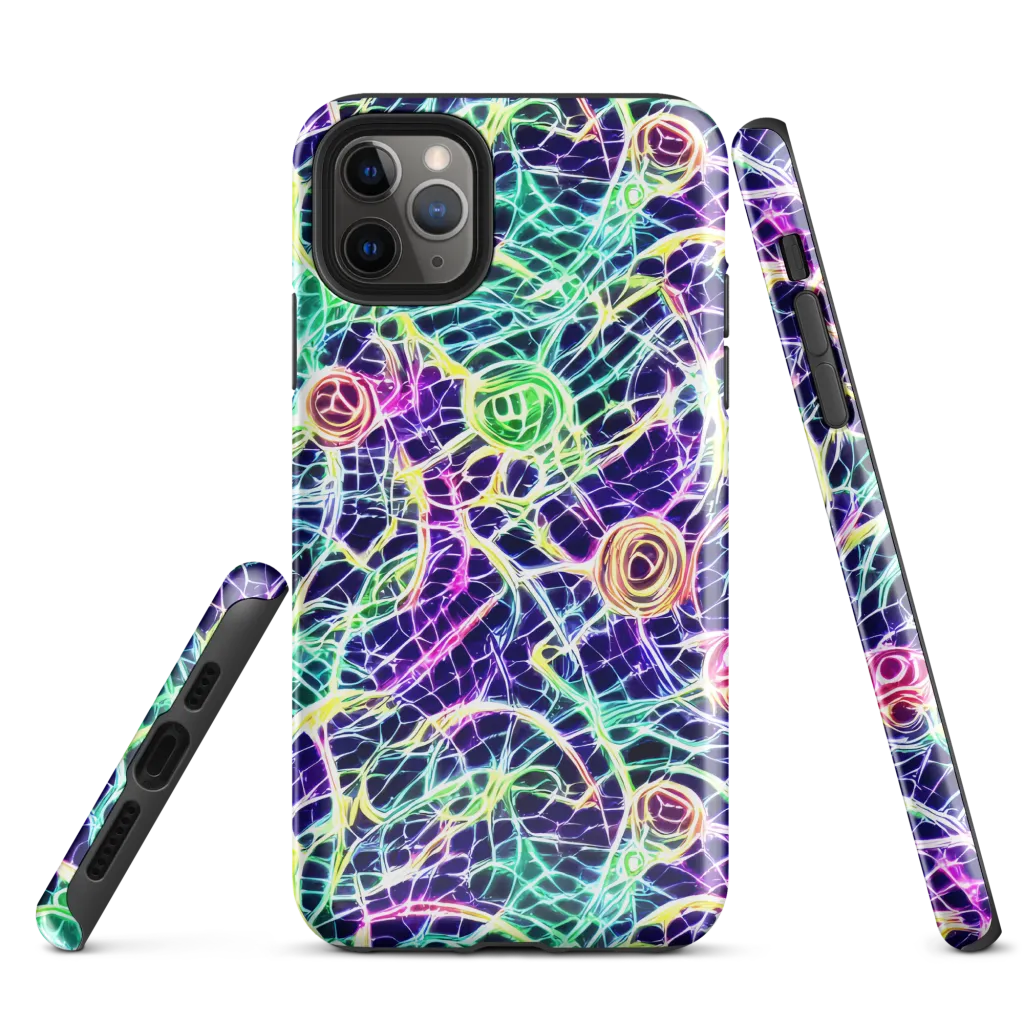 Ultraviolet Network on Tough Case for iPhone® — Front