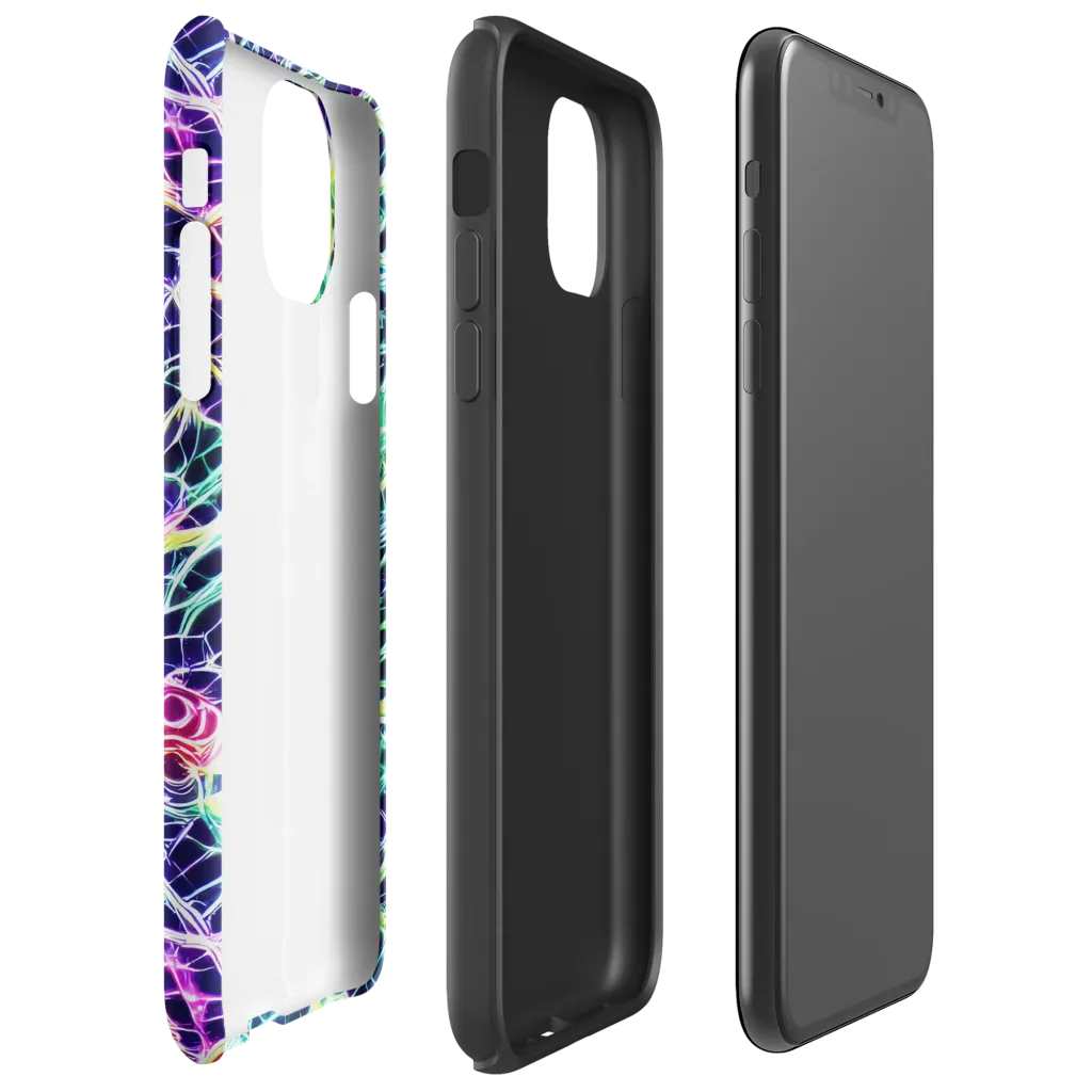 Ultraviolet Network on Tough Case for iPhone® — Right