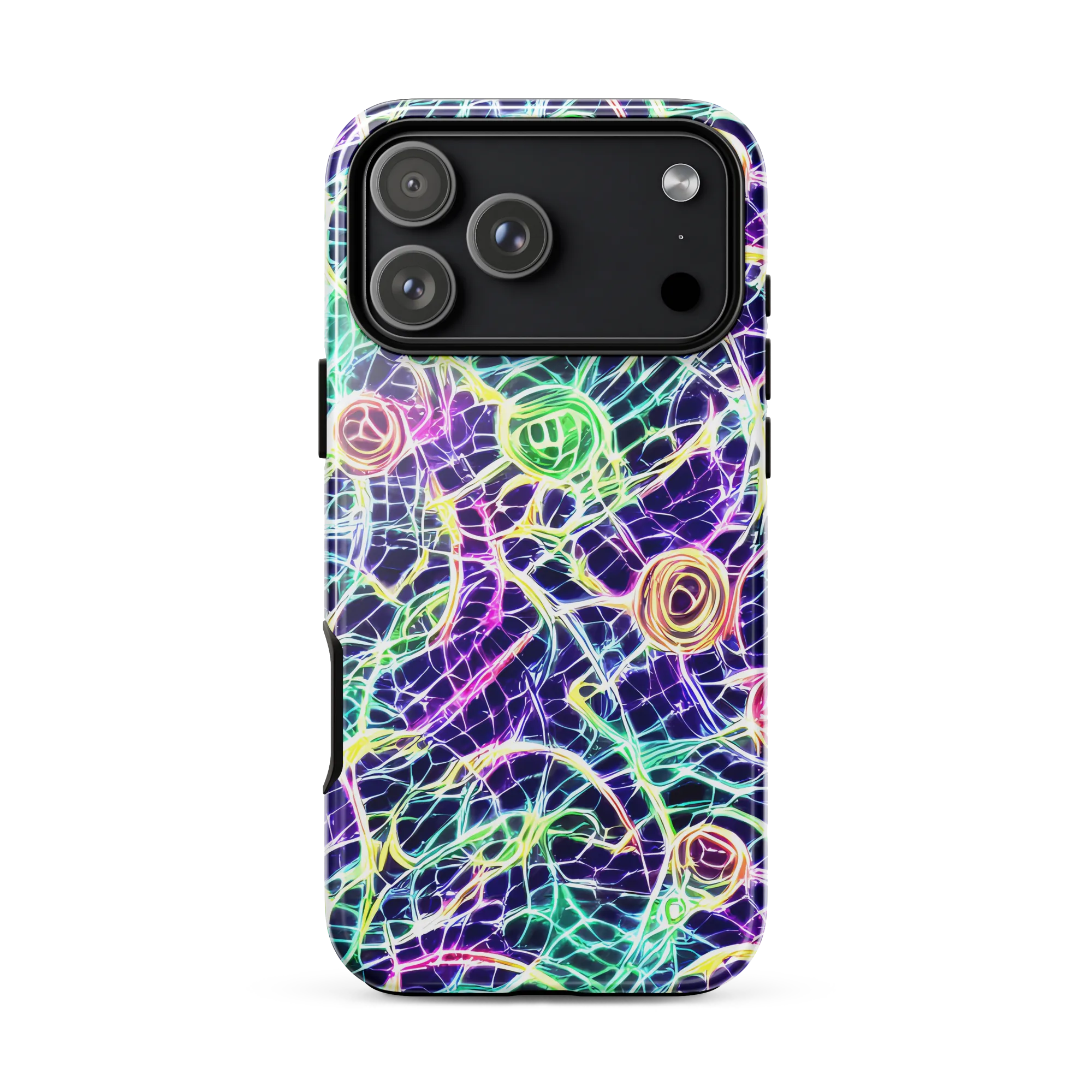 Ultraviolet Network on Tough Case for iPhone® — Front