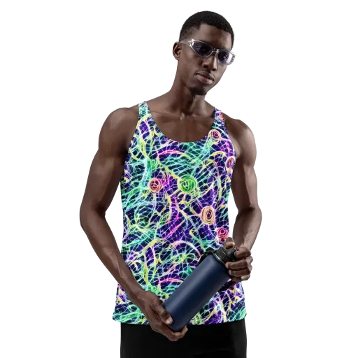Ultraviolet Network on a Men's Tank Top