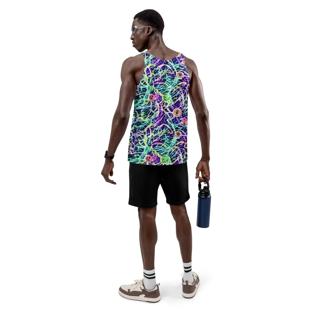Ultraviolet Network on Men's Tank Top — Back
