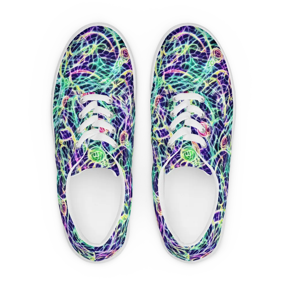 Ultraviolet Network on Men's Lace-Up Canvas Shoes — Front