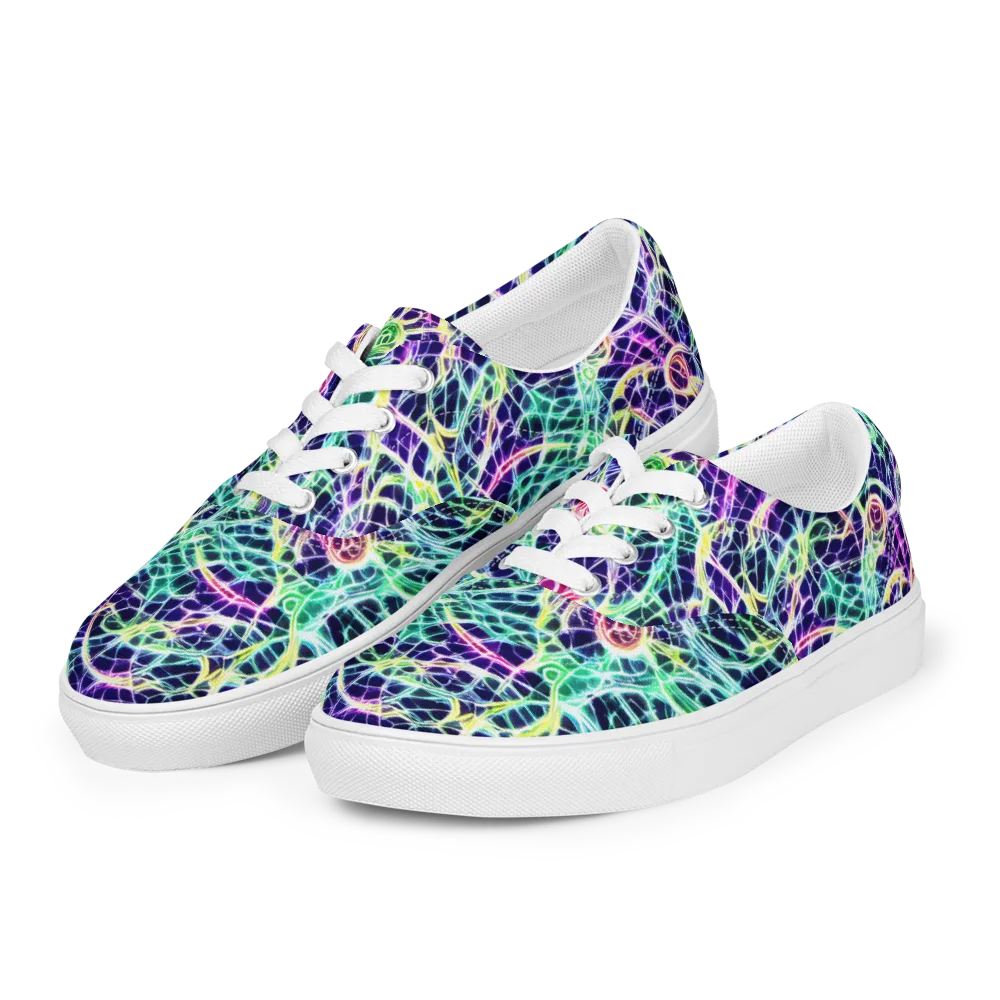 Ultraviolet Network on Men's Lace-Up Canvas Shoes — Left Front
