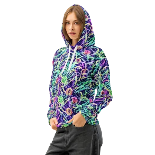 Ultraviolet Network on a Cotton Hoodie
