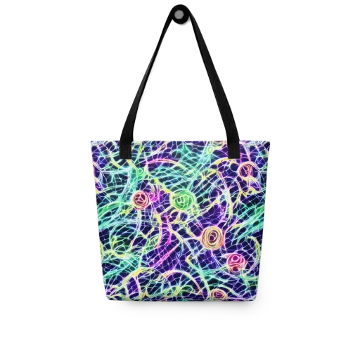 Ultraviolet Network on a Tote Bag