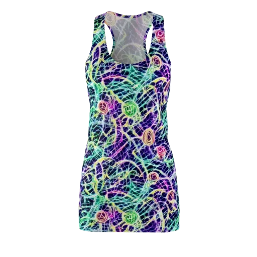 Ultraviolet Network on a Racerback Dress