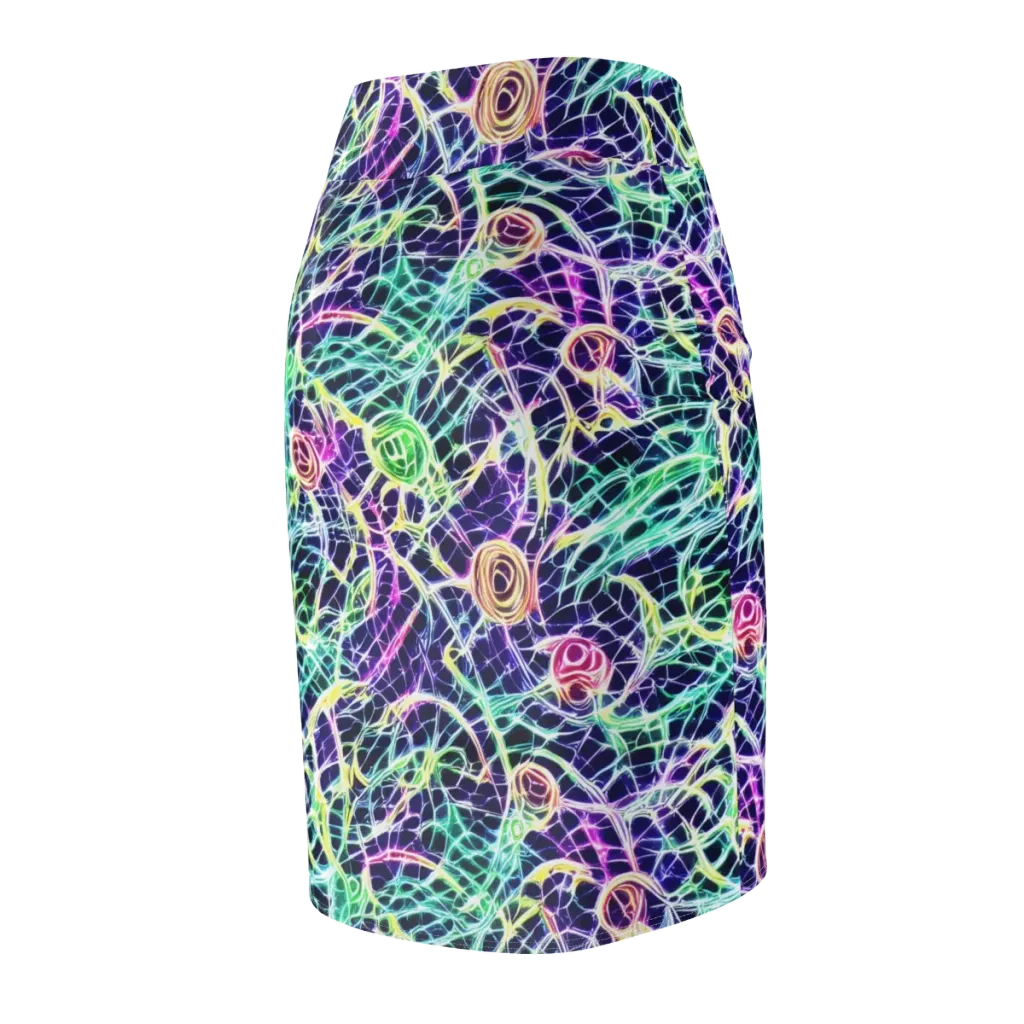 Ultraviolet Network on Pencil Skirt — Back Side