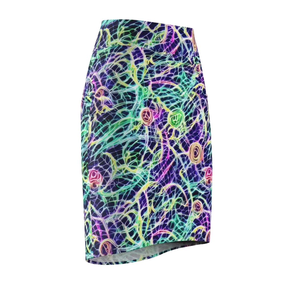 Ultraviolet Network on Pencil Skirt — Front Side