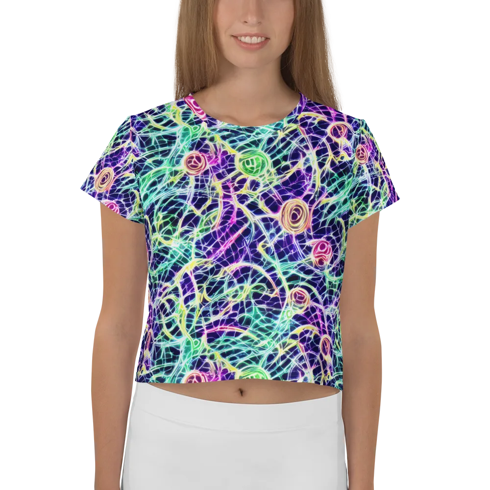 Ultraviolet Network on Crop Tee — Front