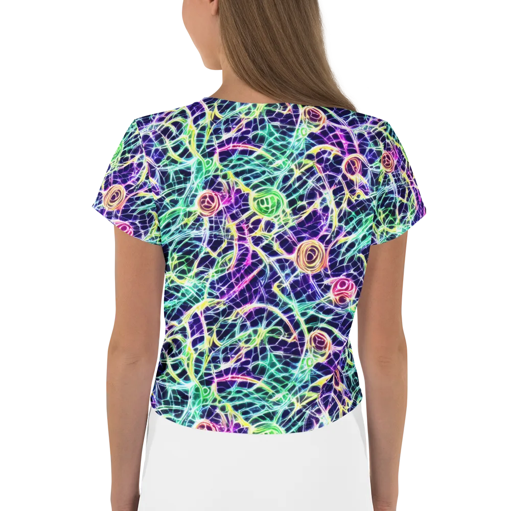 Ultraviolet Network on Crop Tee — Back