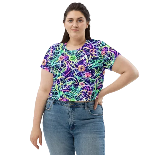 Ultraviolet Network on a Crop Tee