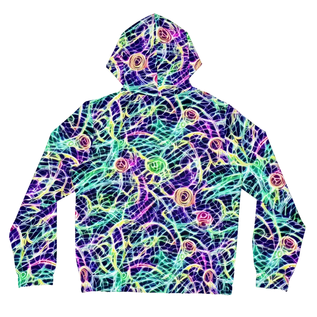 Ultraviolet Network on Women's Full-Zip Hoodie — Back