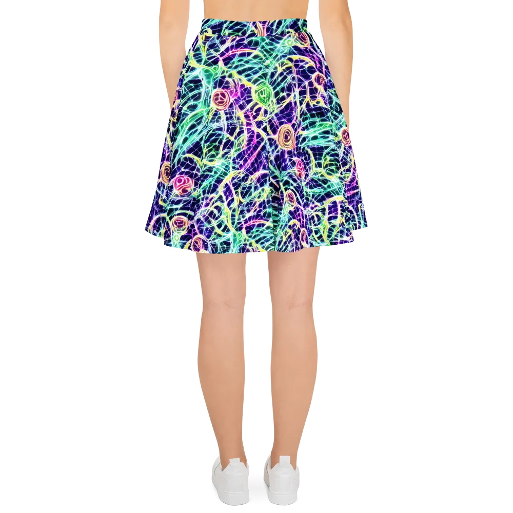 Ultraviolet Network on Skater Skirt — Back