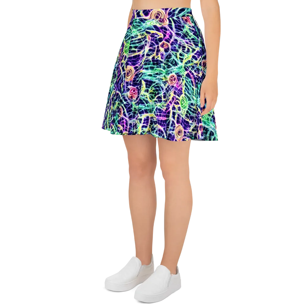 Ultraviolet Network on Skater Skirt — Left