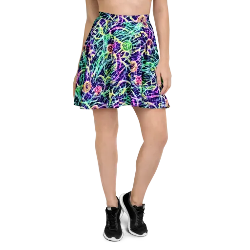Ultraviolet Network on a Skater Skirt