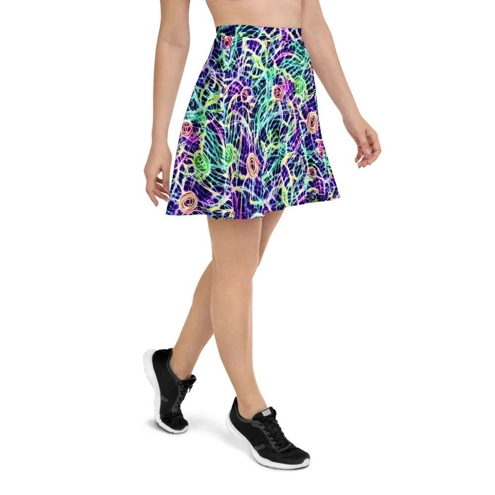 Ultraviolet Network on Skater Skirt — Right