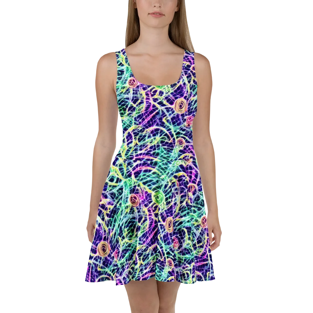 Ultraviolet Network on Skater Dress — Front