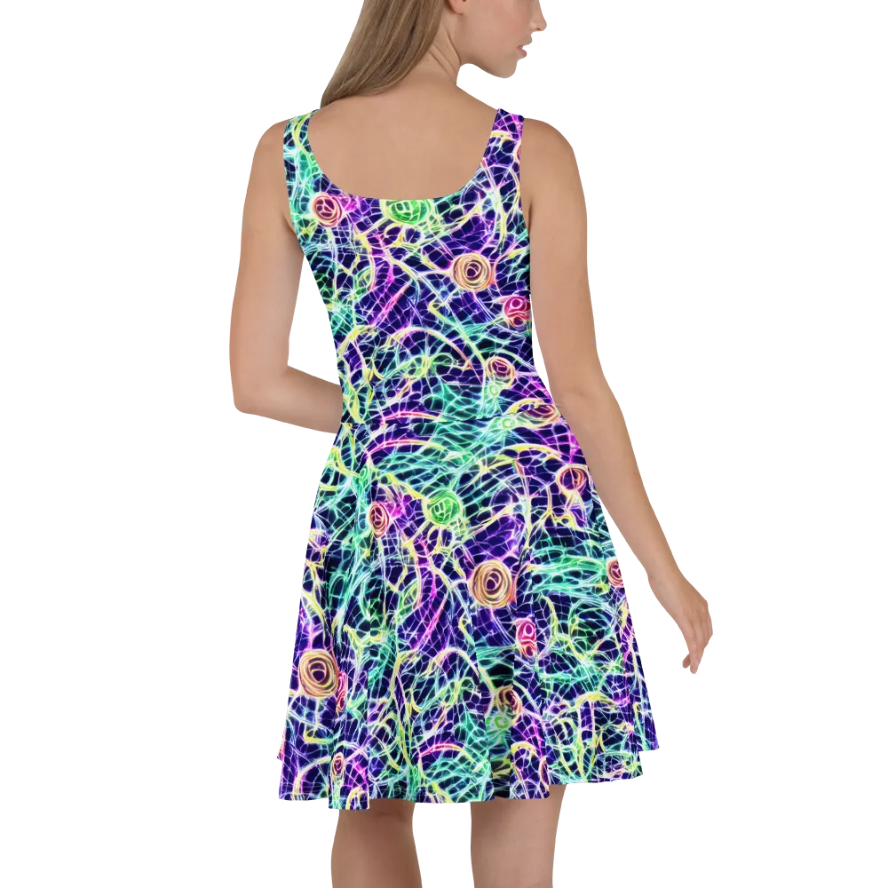 Ultraviolet Network on Skater Dress — Back