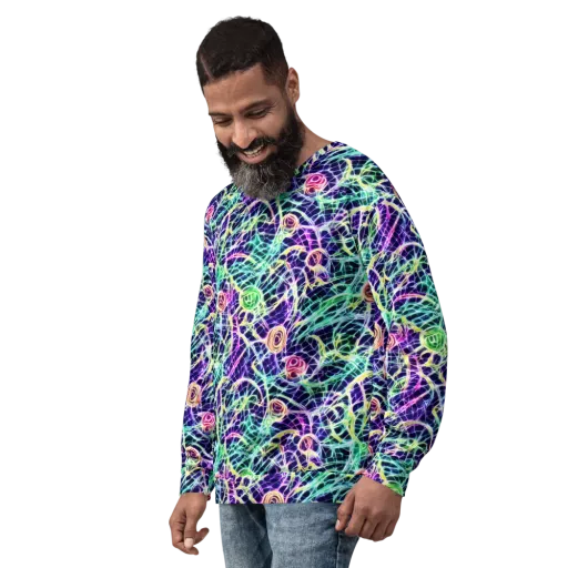 Ultraviolet Network on a Sweatshirt