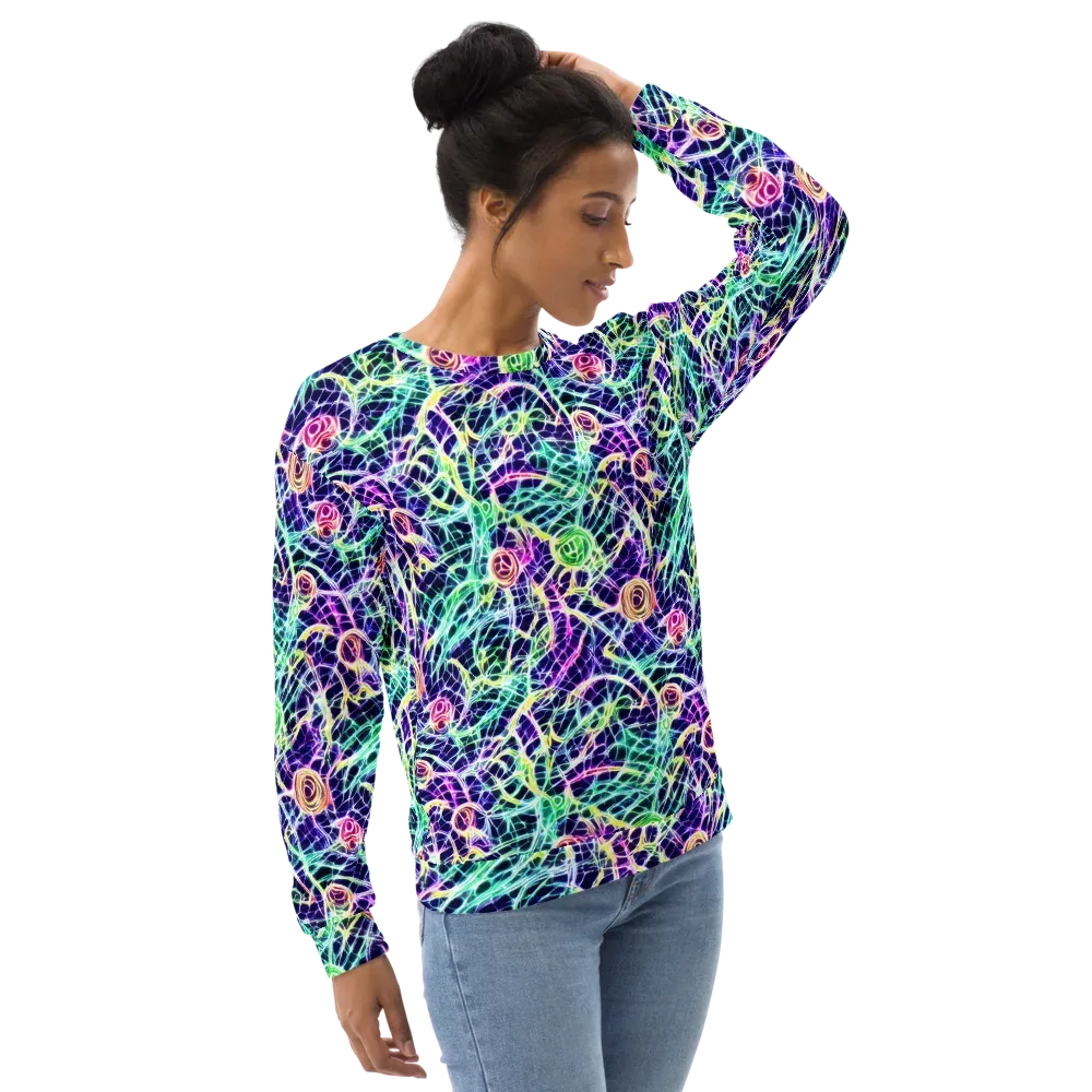 Ultraviolet Network on Sweatshirt — Right Front