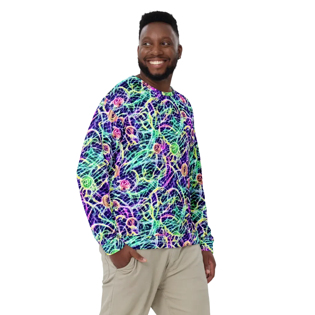 Ultraviolet Network on Sweatshirt — Front