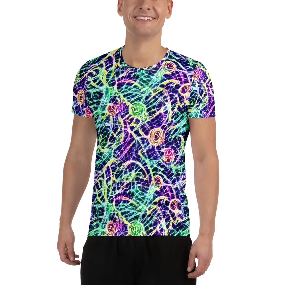 Ultraviolet Network on Men's Athletic T-Shirt — Front