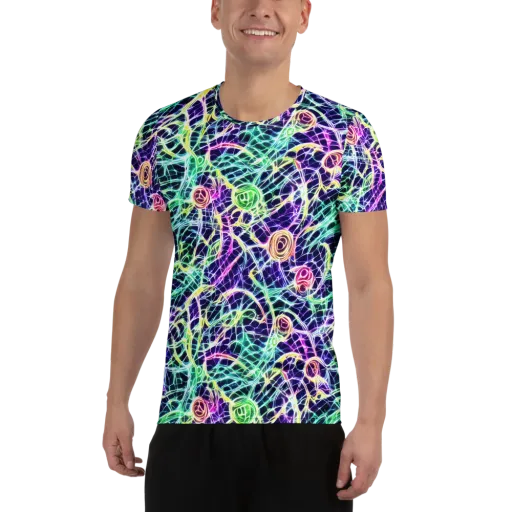 Ultraviolet Network on a Men's Athletic T-Shirt