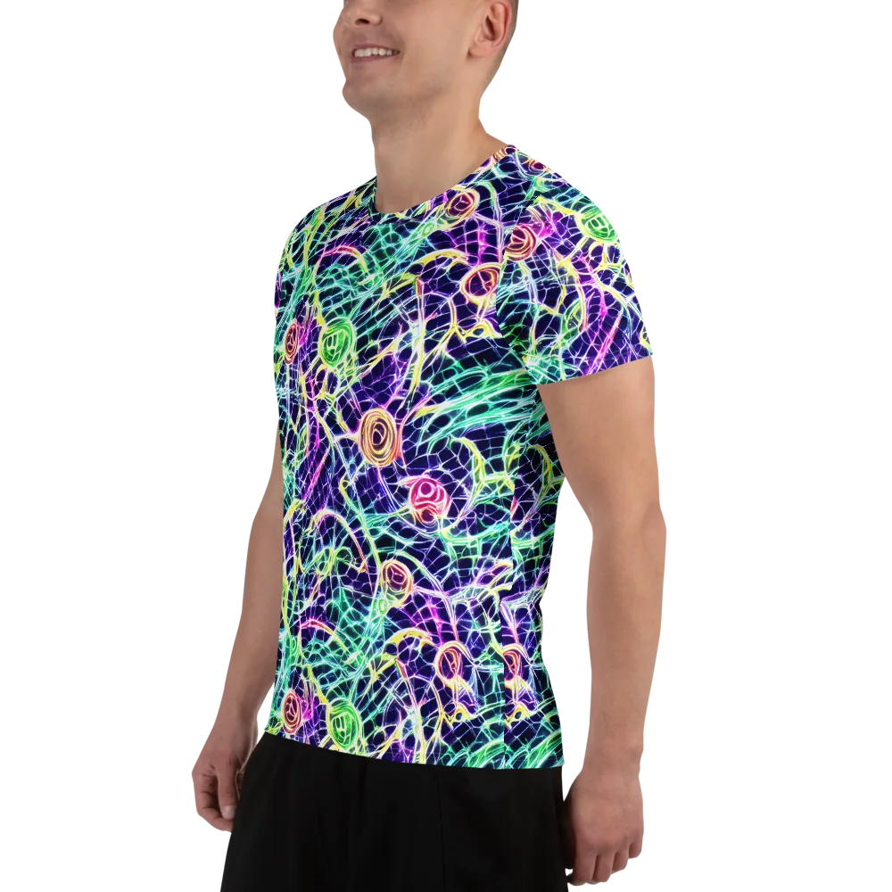 Ultraviolet Network on Men's Athletic T-Shirt — Left