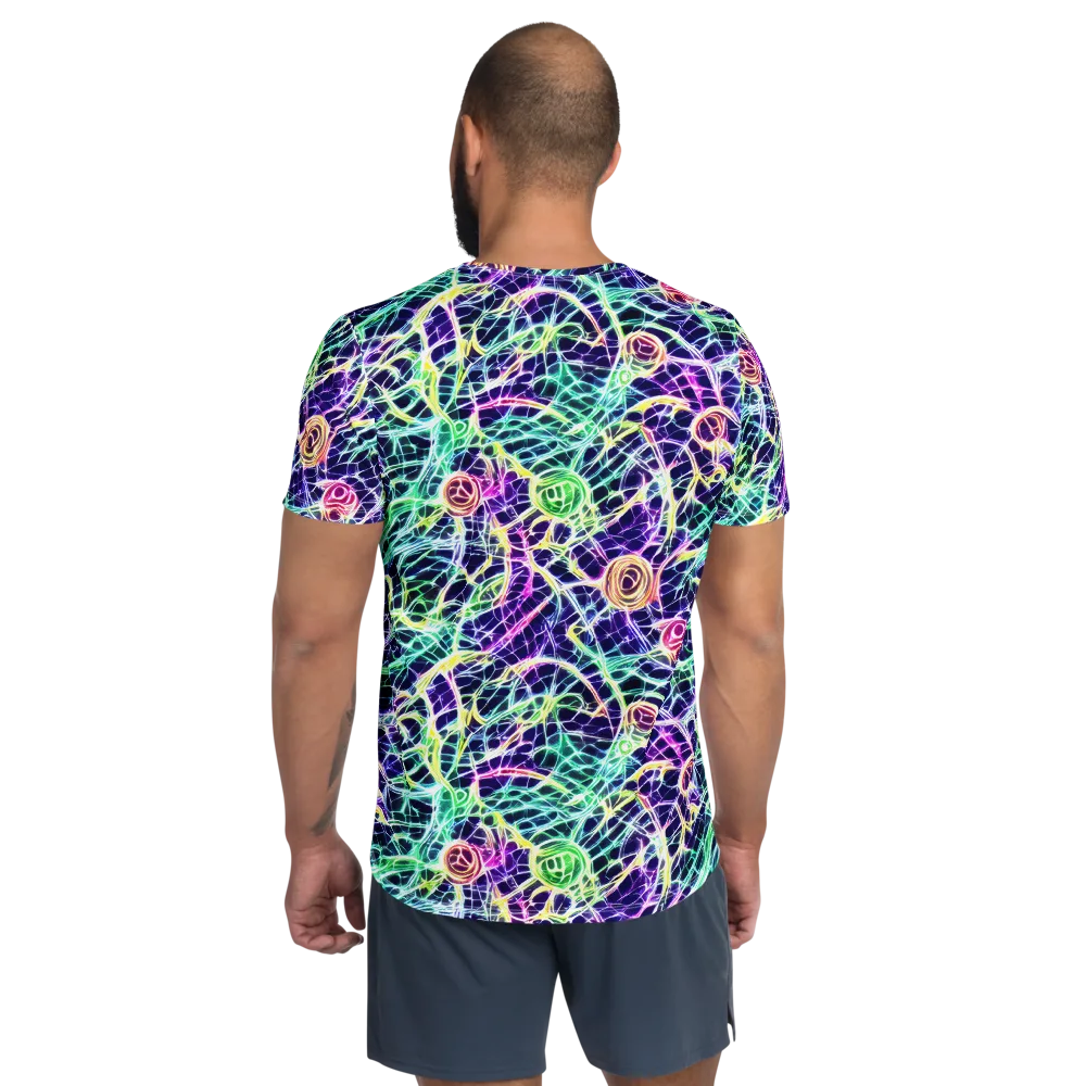 Ultraviolet Network on Men's Athletic T-Shirt — Back