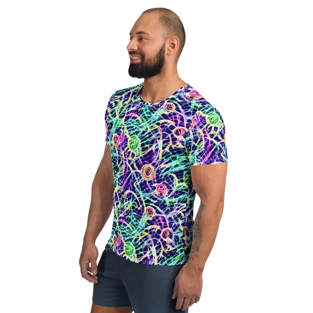 Ultraviolet Network on Men's Athletic T-Shirt — Left