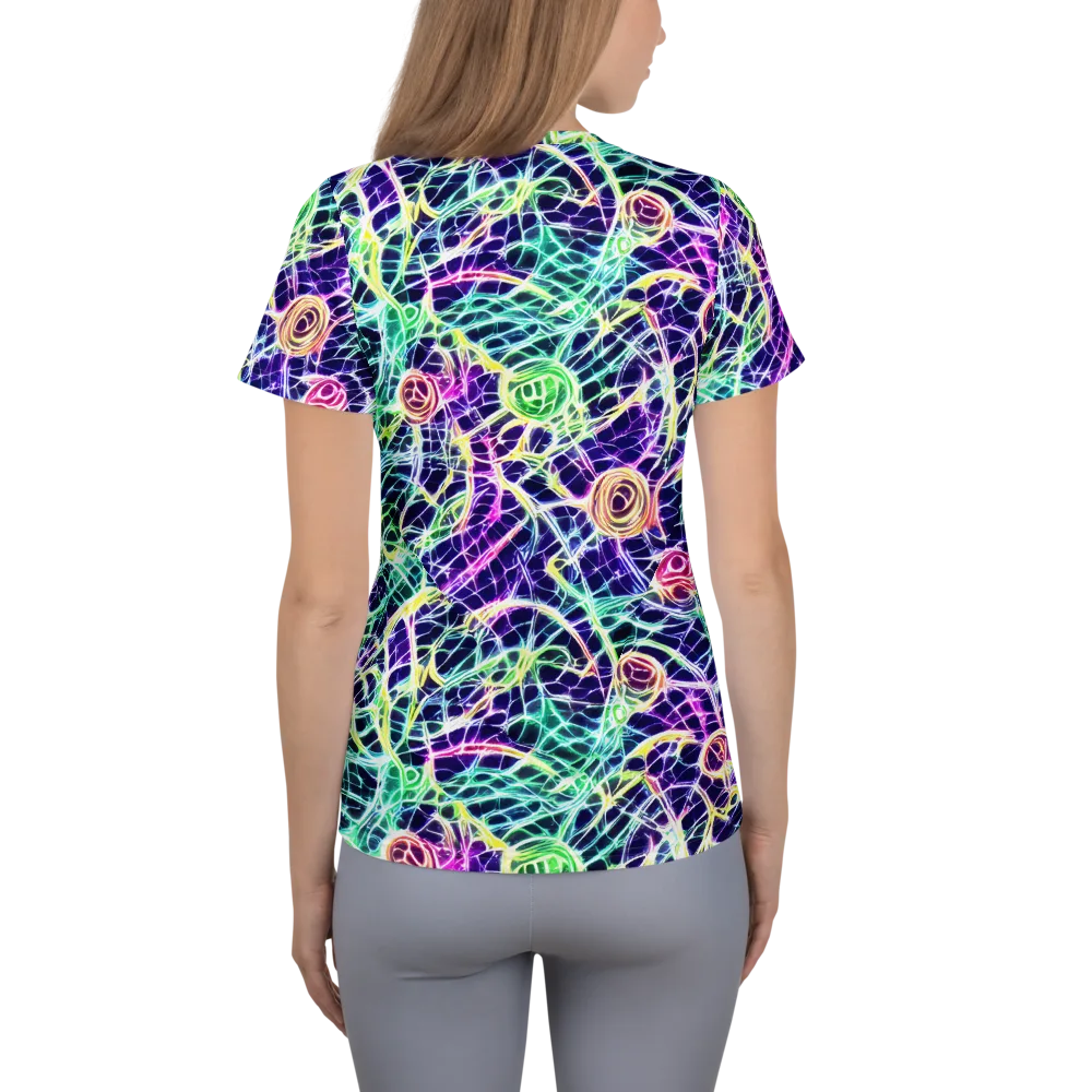 Ultraviolet Network on Women's Athletic T-Shirt — Back