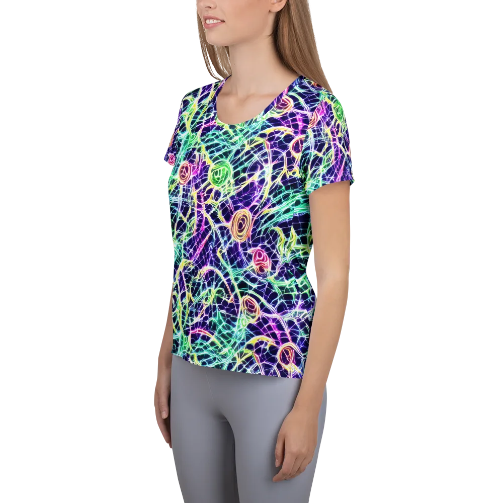 Ultraviolet Network on Women's Athletic T-Shirt — Left