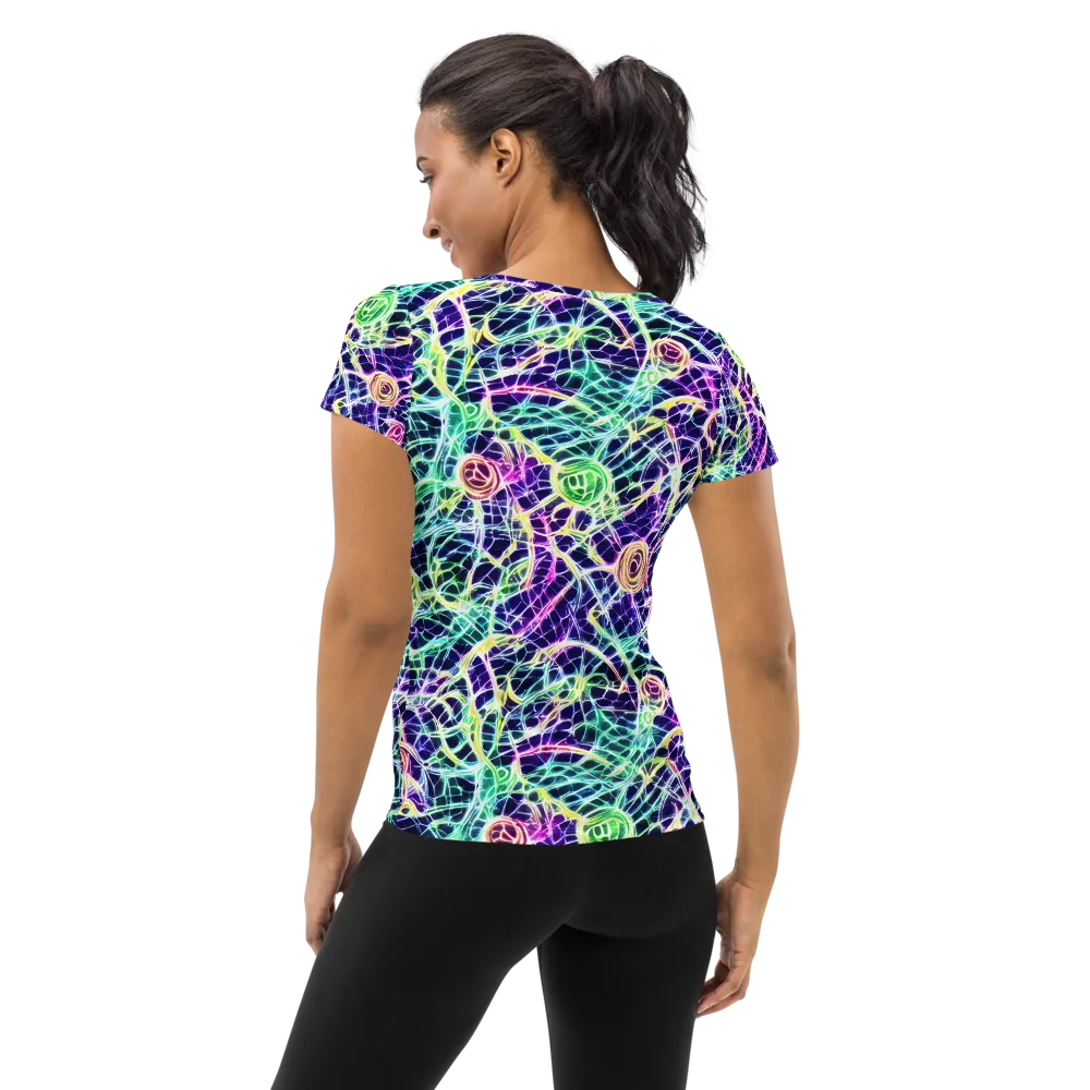 Ultraviolet Network on Women's Athletic T-Shirt — Back