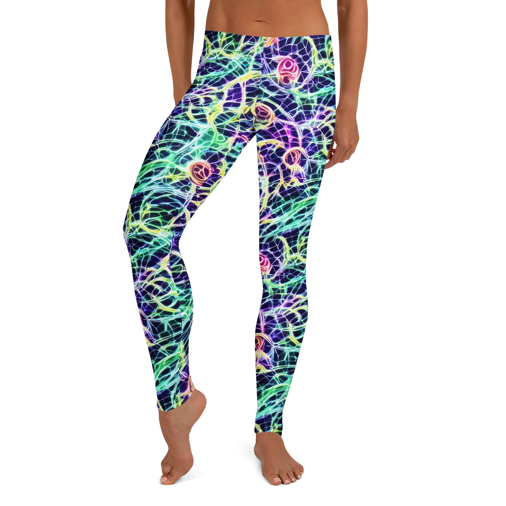 Ultraviolet Network on Leggings — Front