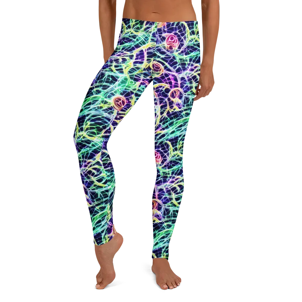 Ultraviolet Network on Leggings — Front