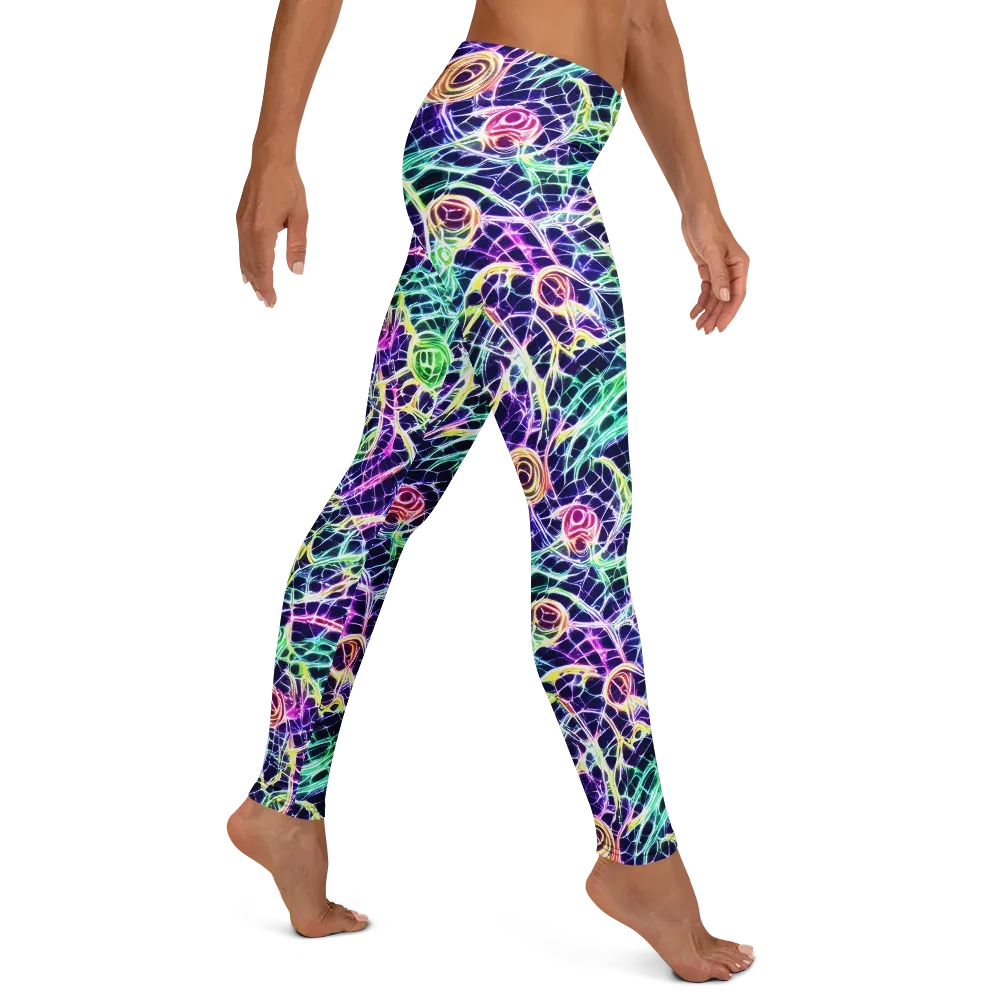 Ultraviolet Network on Leggings — Right