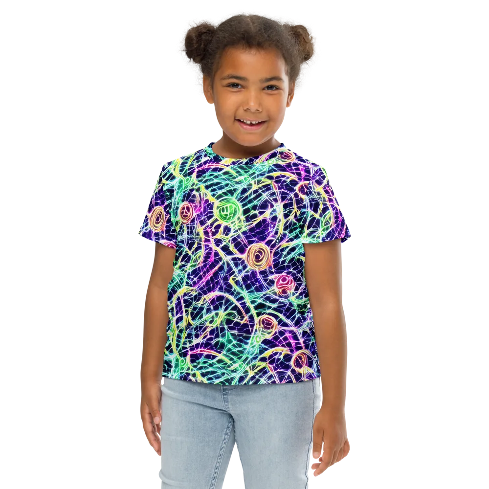 Ultraviolet Network on Kids Crew Neck T-Shirt — Front