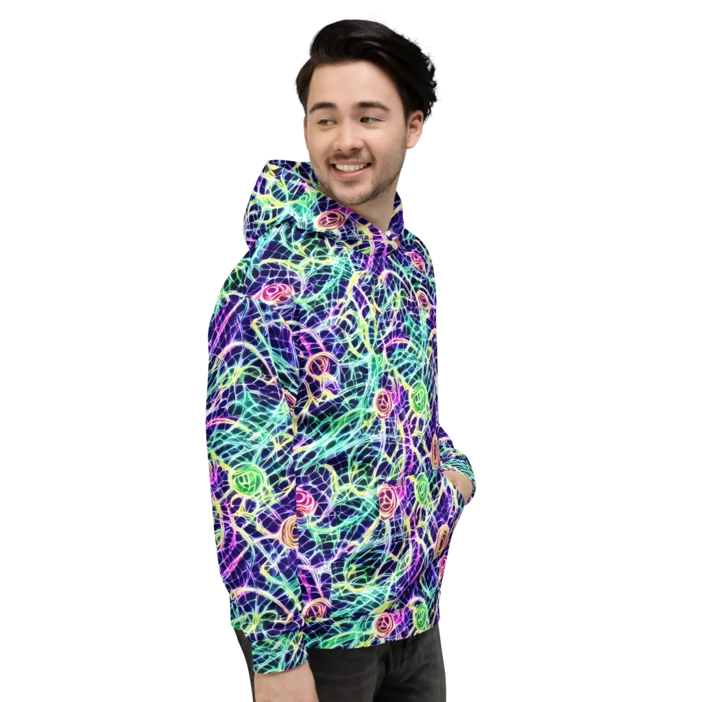 Ultraviolet Network on Hoodie — Right