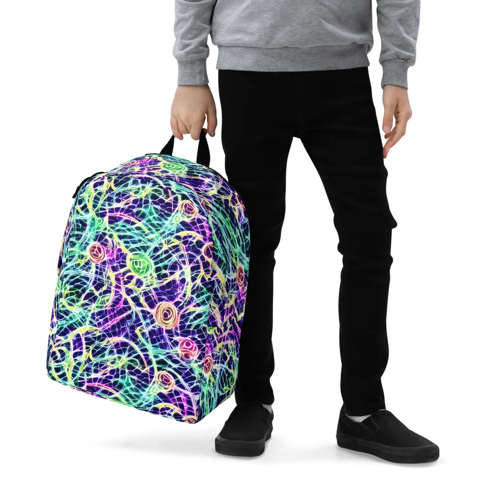 Ultraviolet Network on Minimalist Backpack — Zoomed-in
