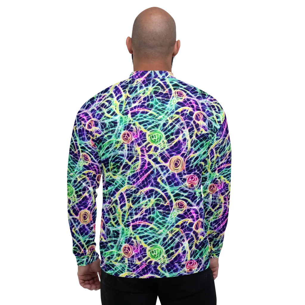 Ultraviolet Network on Bomber Jacket — Back