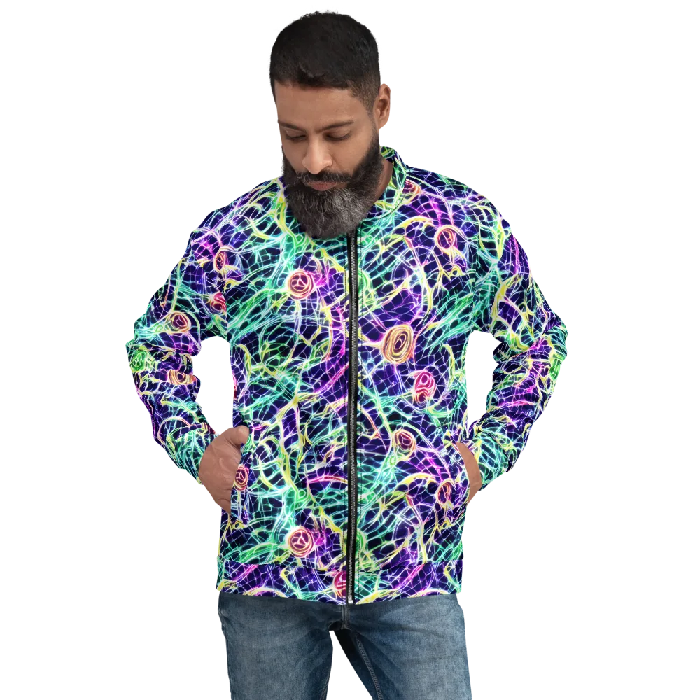 Ultraviolet Network on Bomber Jacket — Front