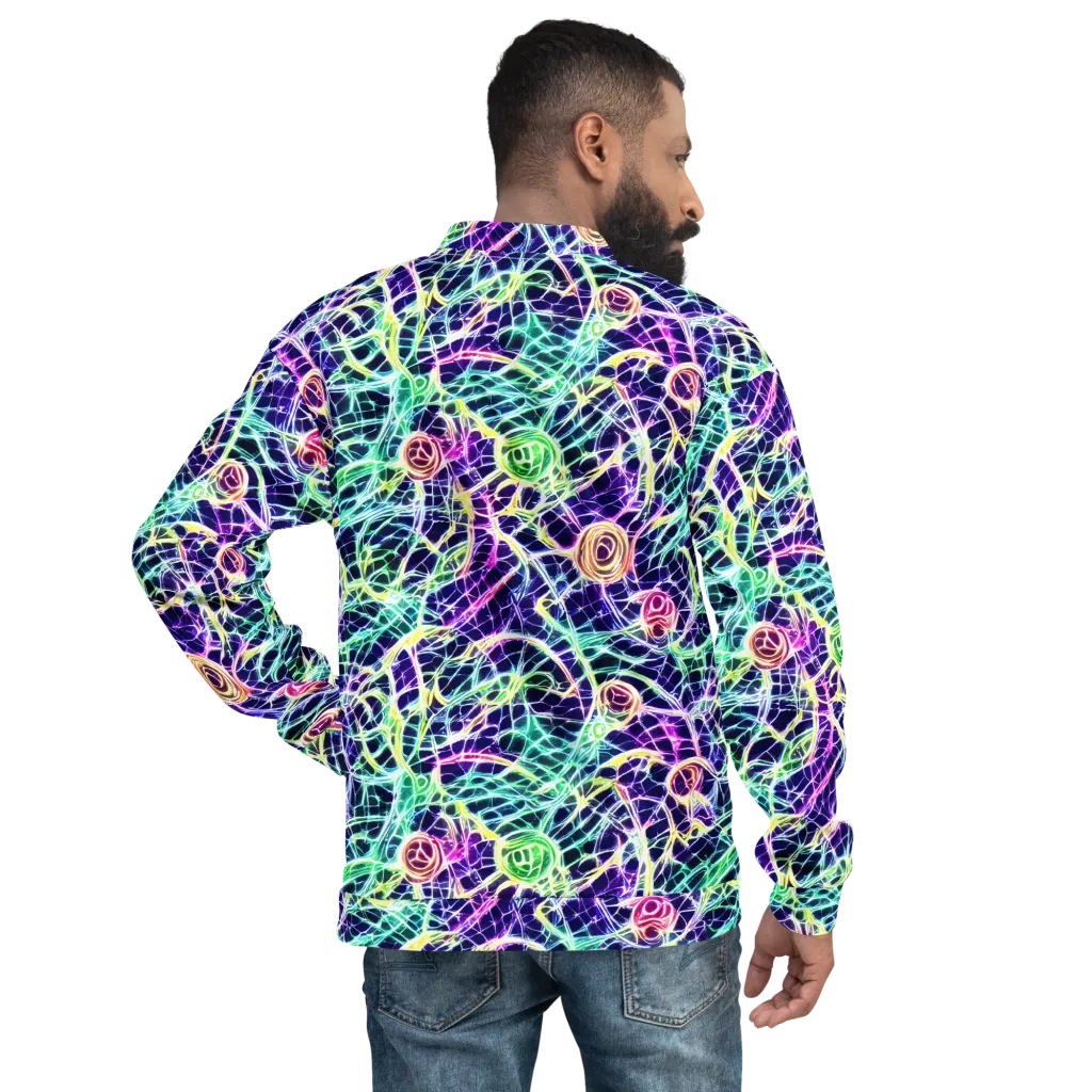 Ultraviolet Network on Bomber Jacket — Back