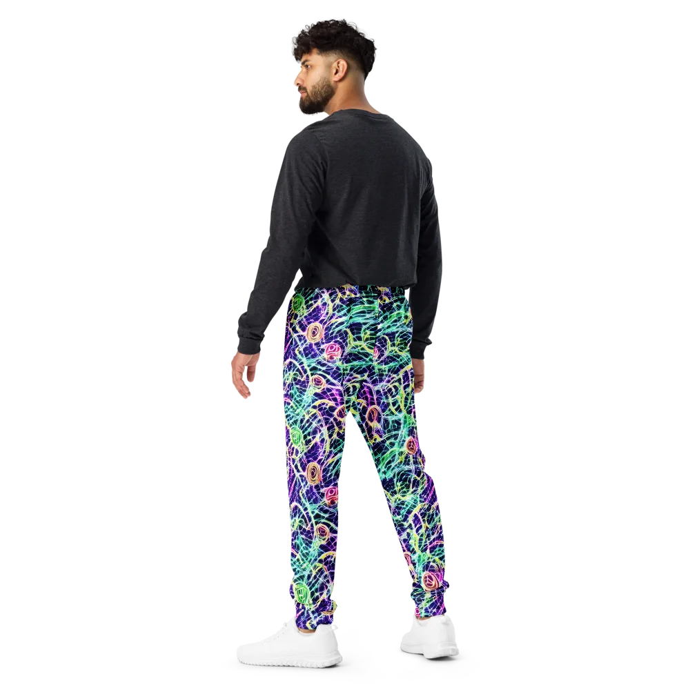 Ultraviolet Network on Men's Joggers — Back