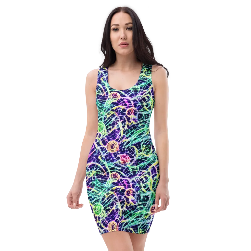Ultraviolet Network on Bodycon Dress — Front