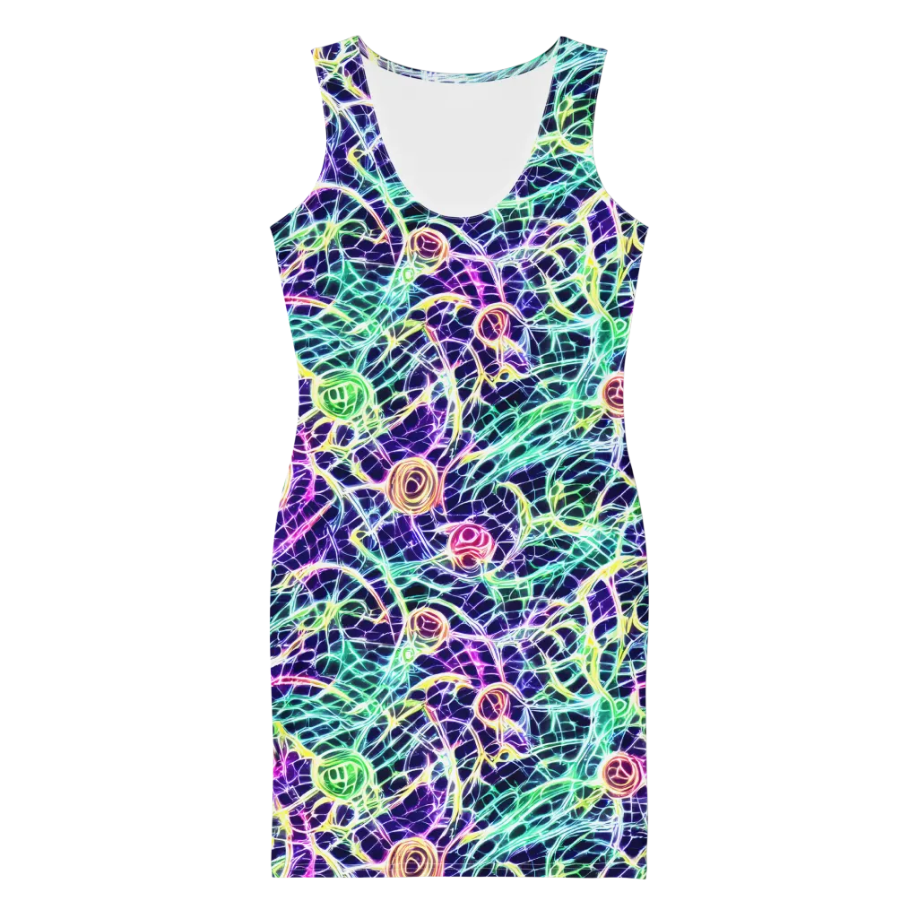 Ultraviolet Network on Bodycon Dress — Front