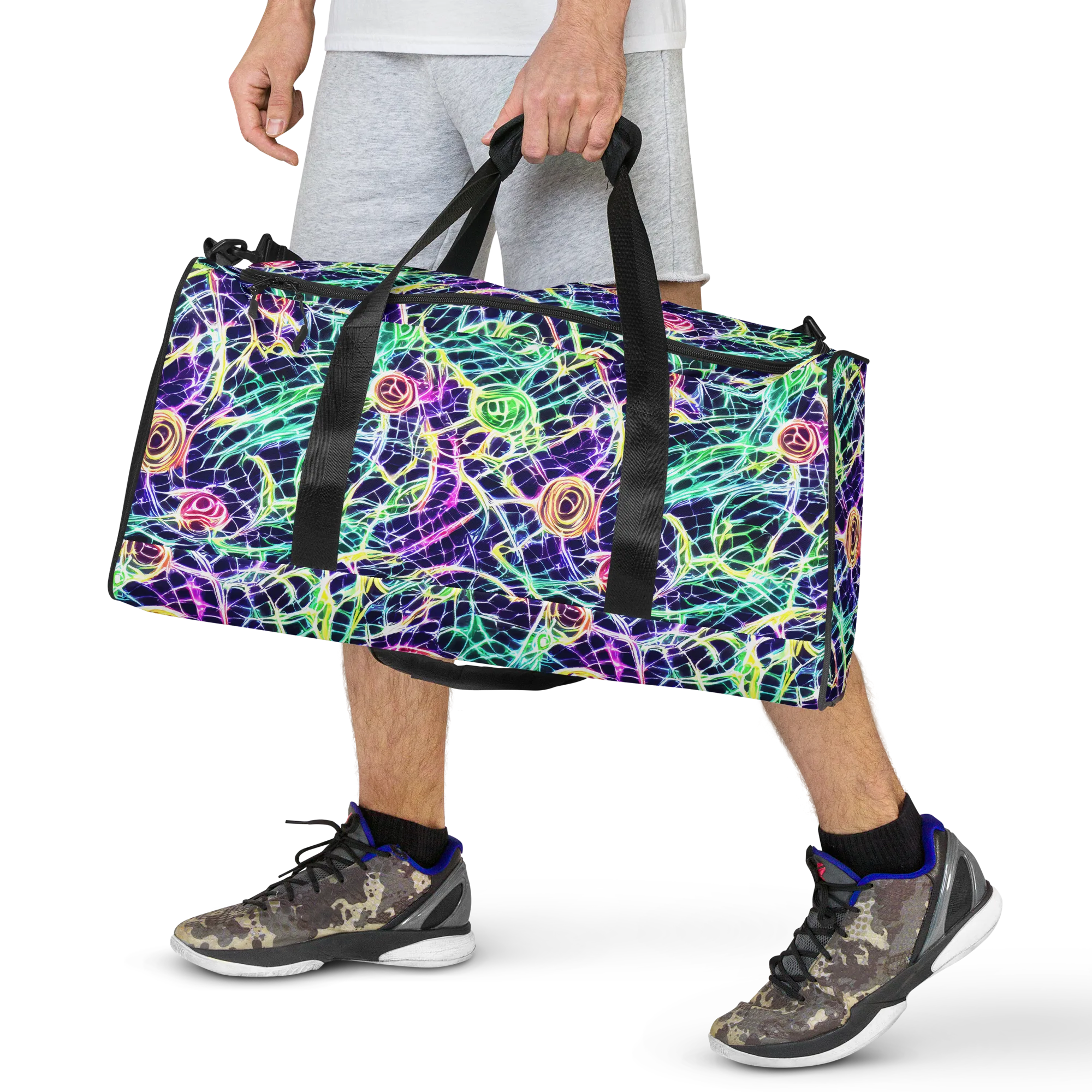 Ultraviolet Network on Duffle Bag — Front