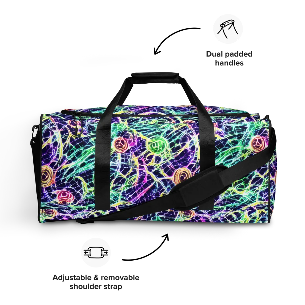 Ultraviolet Network on Duffle Bag — Front