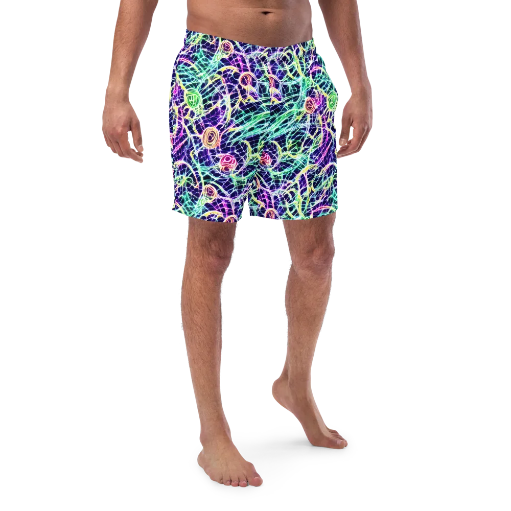 Ultraviolet Network on Swim Trunks — Front